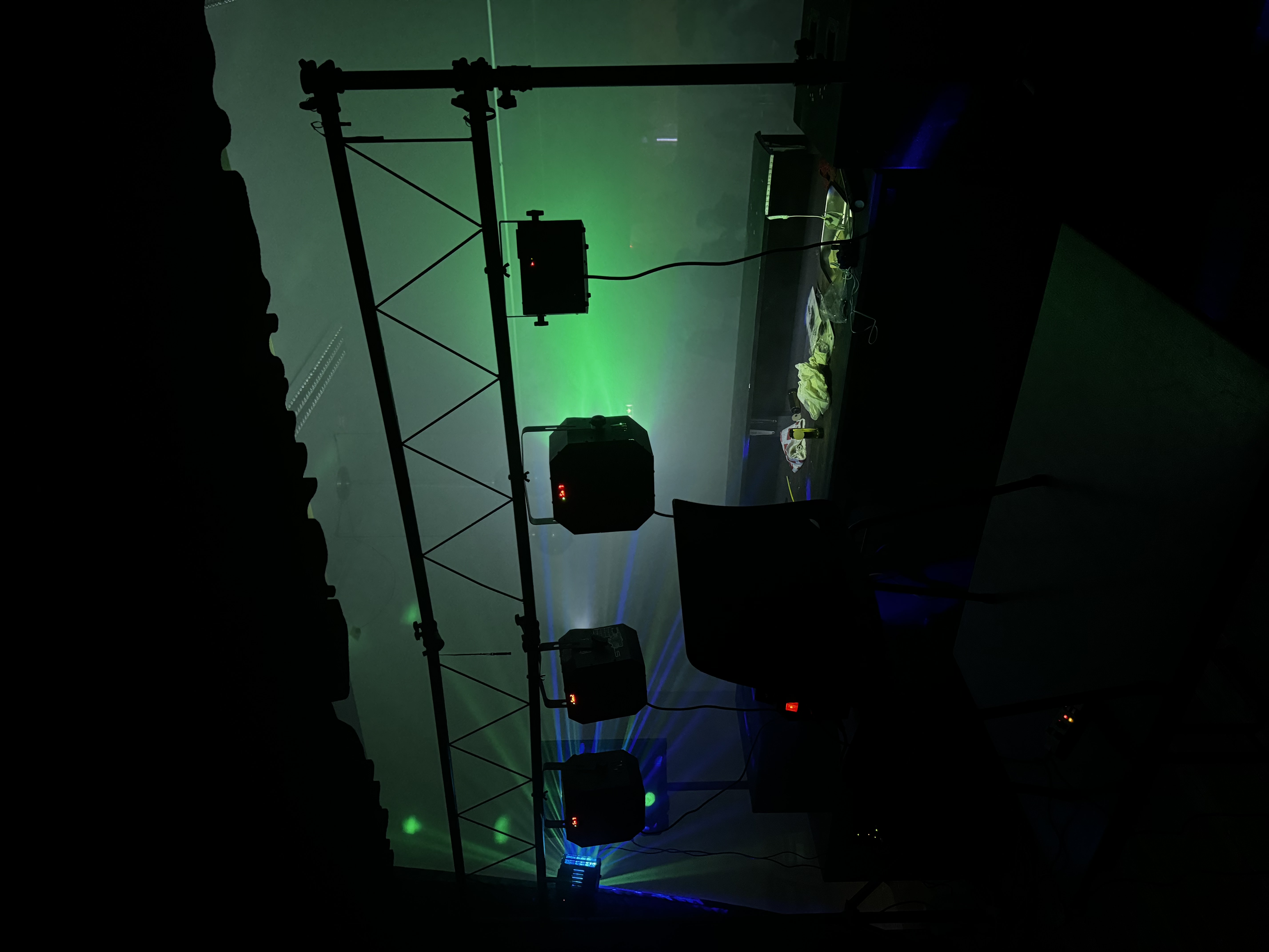 Lysrigg med grønt lys